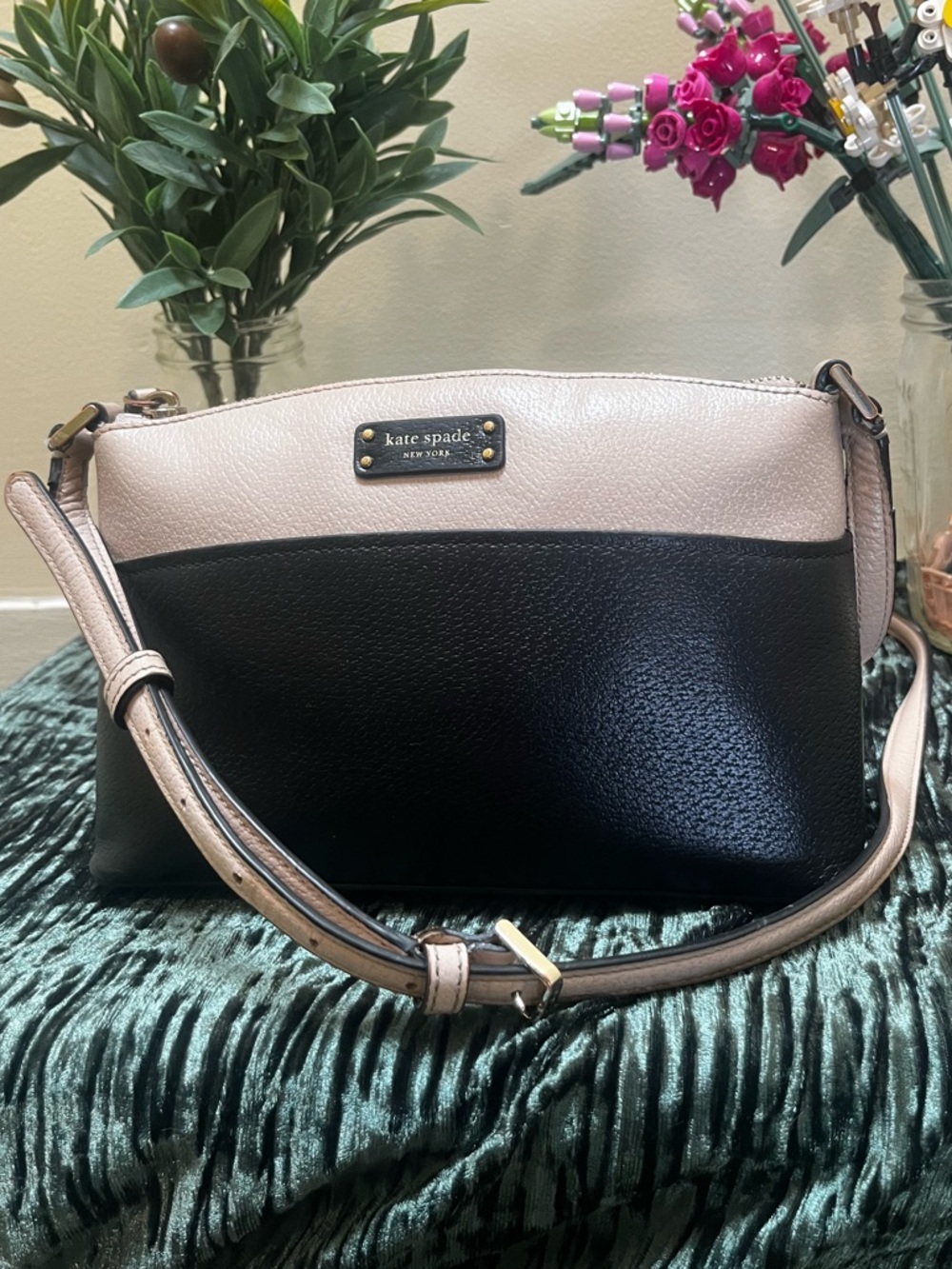 Kate Spade Jeanne Black & Beige Colorblock Crossbody Bag